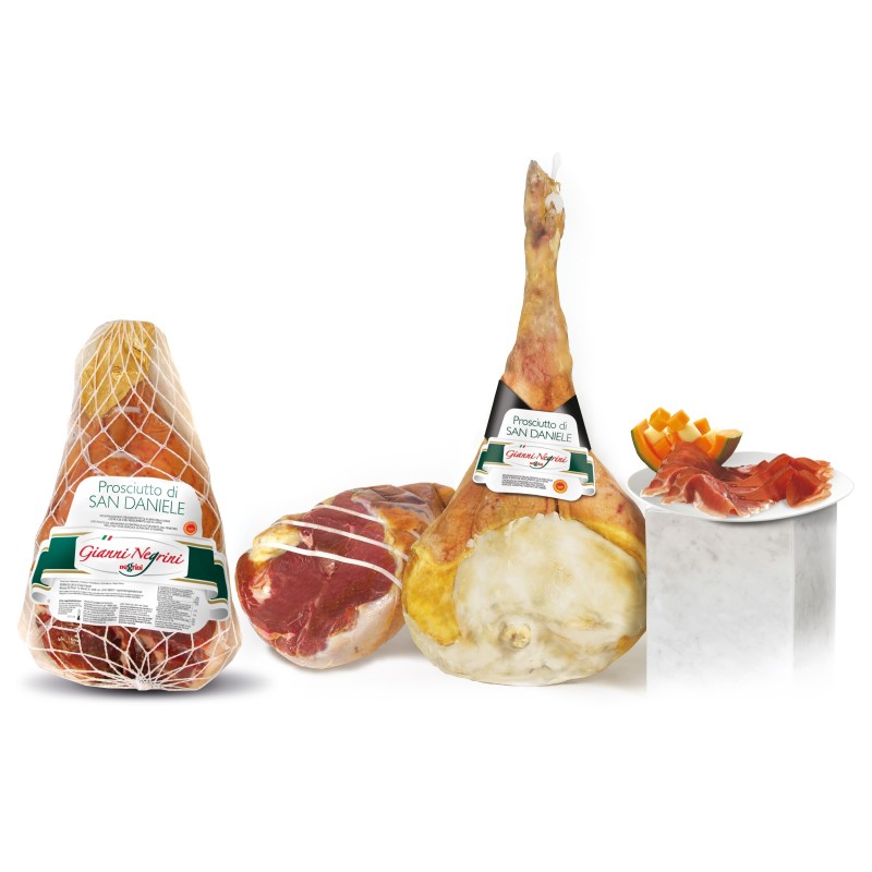 NEGRINI Prosciutto San Daniele Dop Dissos. Legato Ripul. S/V 16 M no bone 7/8 kg