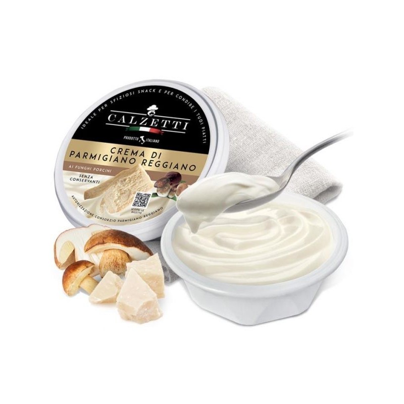 Calzetti Κρέμα Τυριού Parmigiano Reggiano με Μανιτάρια Πορτσίνι 125gr