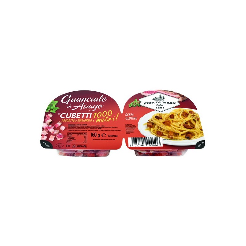 FIOR DI MASO GUANCIALE DI ASIAGO CUBES 2x80 GR