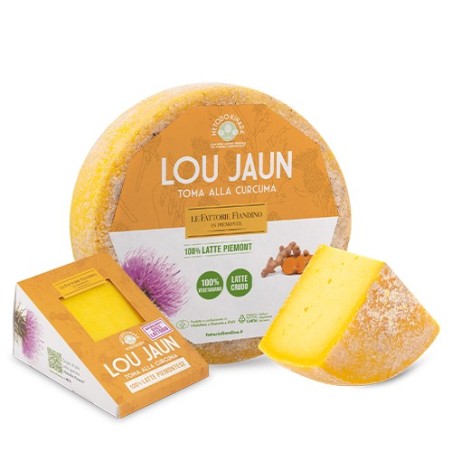 CASEIFICIO FIANDINO Lou Jaun ημίσκληρο τυρί με κουρκουμά 2,5kg