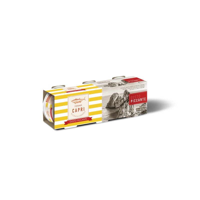 CAPRI Τόνος Spicy σε ηλιέλαιο 3x80gr