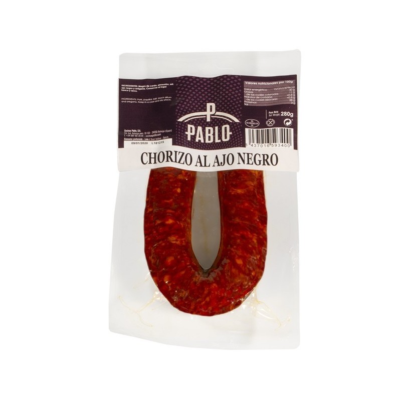CECINAS PABLO Black Garlic Chorizo 280 gr.