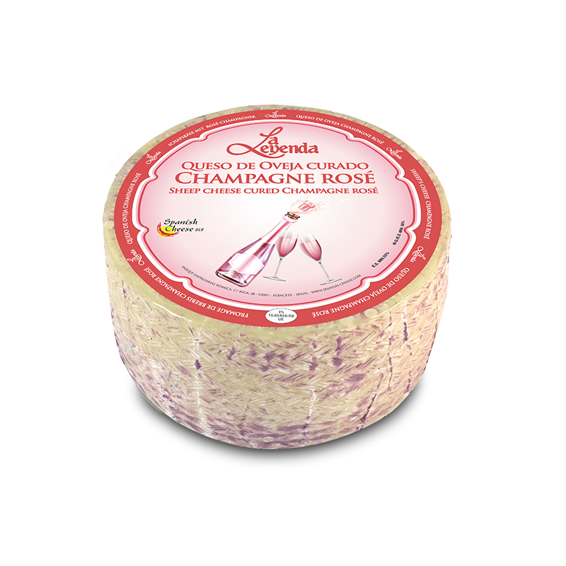 La leyenda πρόβειο τυρί με ροζ σαμπάνια 3 kg