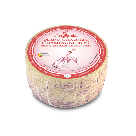 La leyenda πρόβειο τυρί με ροζ σαμπάνια 3 kg