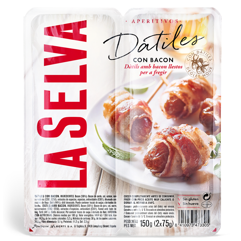 LA SELVA tapas χουρμάδες σε μπεικον 150gr