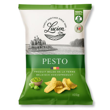 LUCIEN CHIPS Pesto 125gr