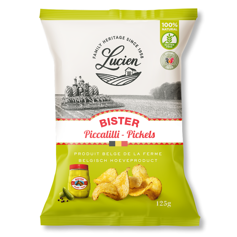 LUCIEN CHIPS BISTER Piccalili 125gr