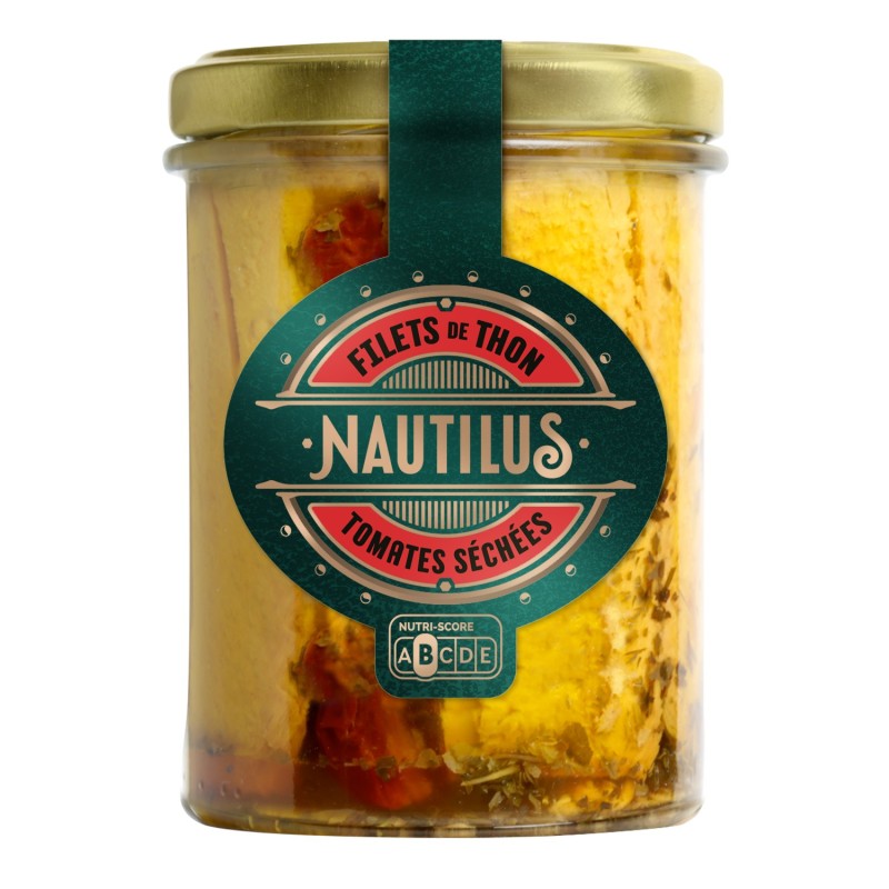NAUTILUS φιλέτο τόνου σε ελαιόλαδο με λιαστή τομάτα 190gr