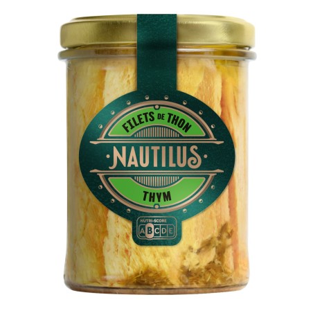 NAUTILUS φιλέτο τόνου σε ελαιόλαδο με θυμάρι 190gr