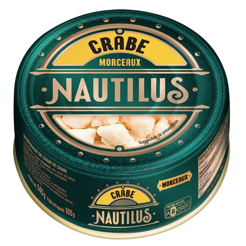 NAUTILUS Crab Premium chunks 145gr (Εκλεκτά κομμάτια καβουριού)