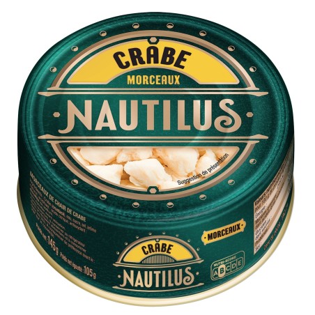 NAUTILUS Crab Premium chunks 145gr (Εκλεκτά κομμάτια καβουριού)