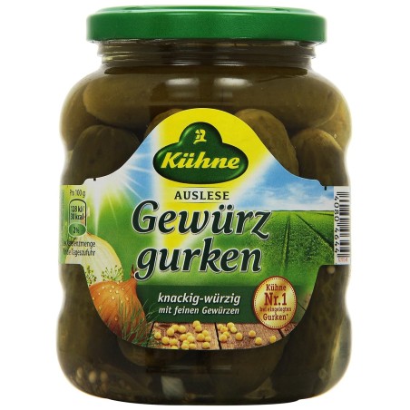 KUHNE ολοκληρα αγγουράκια τουρσι 360gr (670gr)