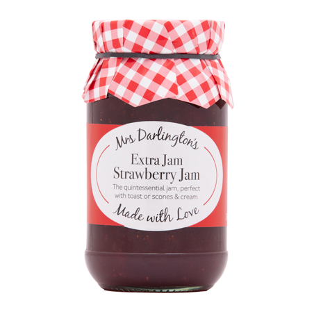 Mrs Darlington's Extra Jam Strawberry Jam 340gr