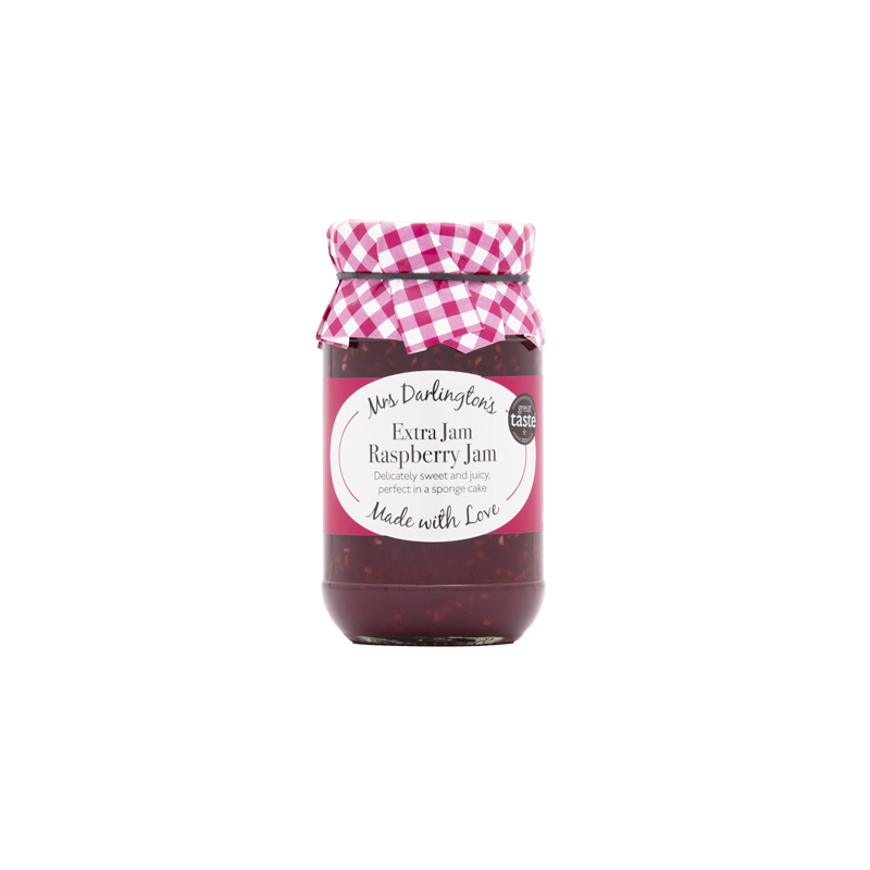 Mrs Darlington's Extra Jam Raspberry Jam 340gr
