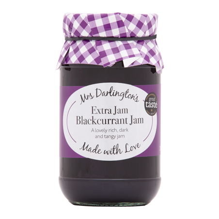 Mrs Darlington's Extra Jam Blackcurrant Jam 340gr