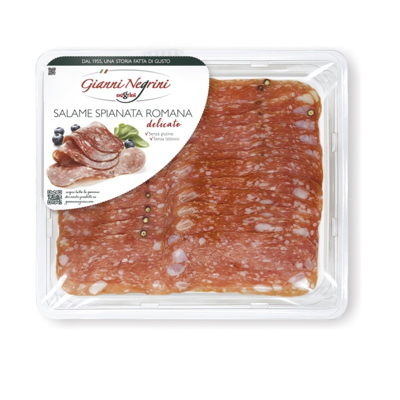 NEGRINI Salame Spianata Romana Affettato 110 gr