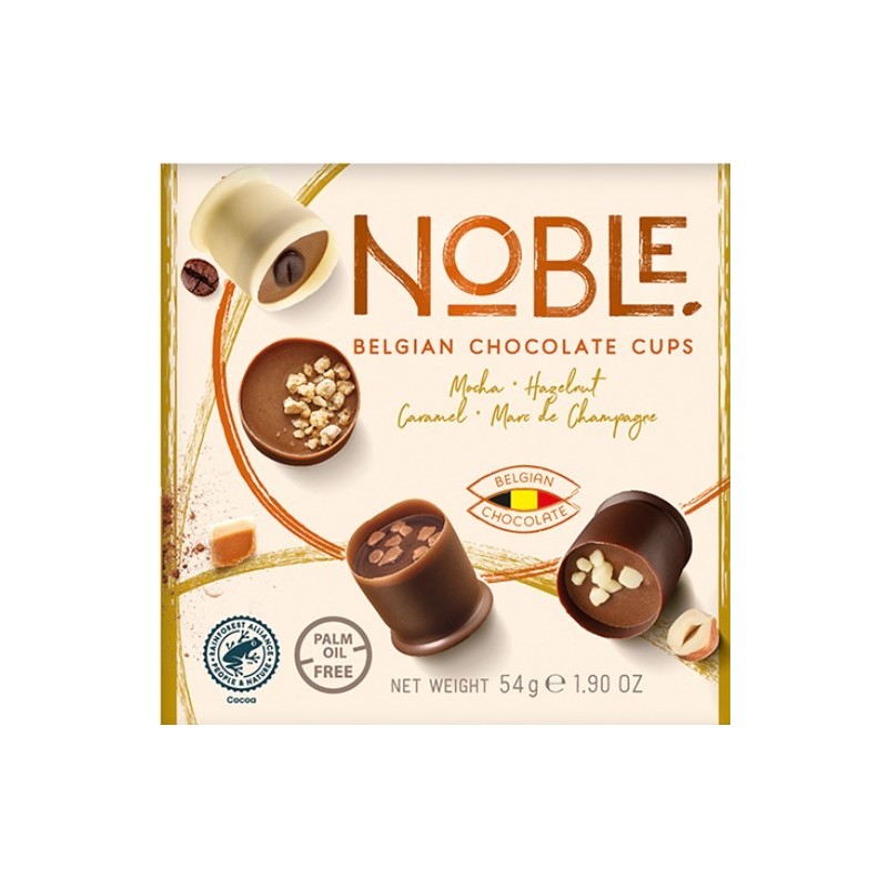 NOBLE chocolate cups chef's collection 54gr
