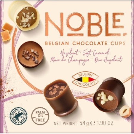 NOBLE chocolate cups pure collection 54gr