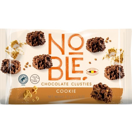 NOBLE chocolate clusters cookies milk chocolate 50gr