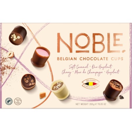 NOBLE chocolate cups pure collection 200gr