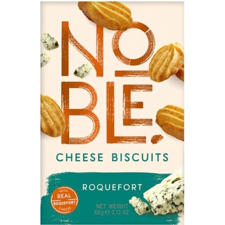 Noble αλμυρά μπισκότα ροκφόρ 60gr