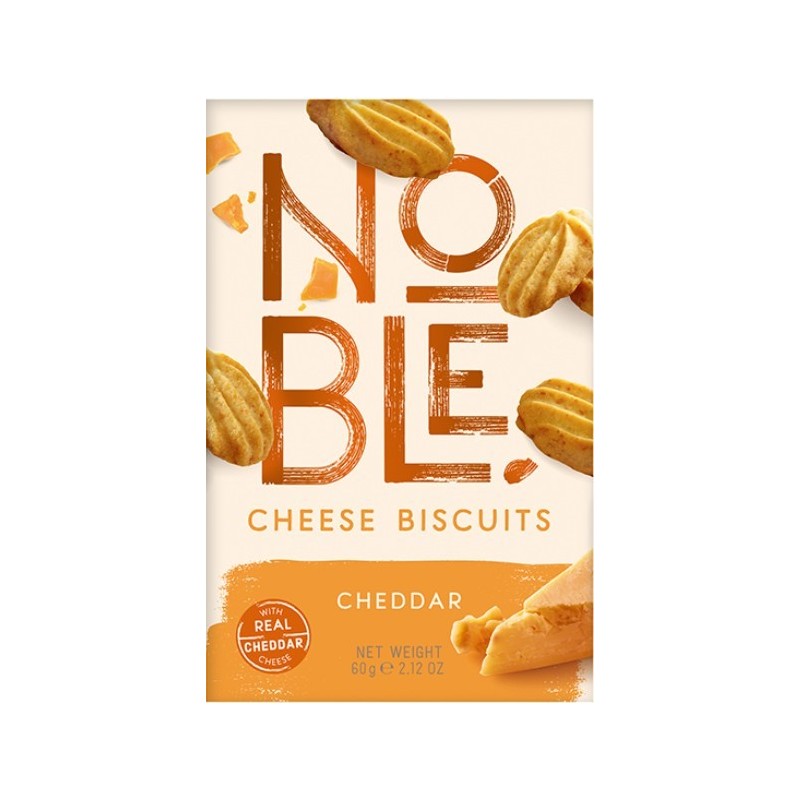 Noble αλμυρά μπισκότα με τυρί cheddar 60gr