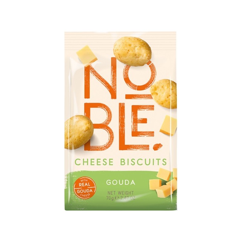 Noble αλμυρά μπισκότα με τυρί gouda 70gr