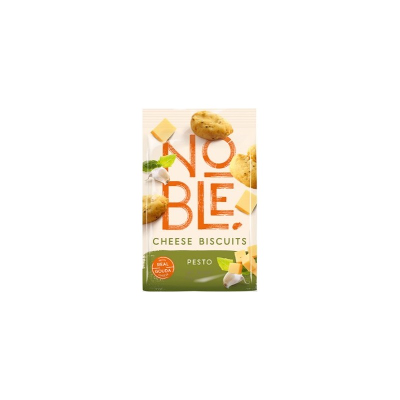 Noble αλμυρά μπισκότα με τυρί gouda και pesto 70gr