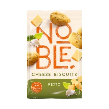 Noble αλμυρά μπισκότα με τυρί gouda και pesto 70gr