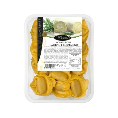 TEMPORIN Tortelloni Giganti με τυρί caprino και δεντρολίβανο 500gr