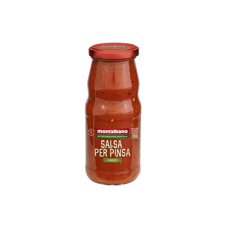 MONTALBANO σάλτσα για πίτσα με βασιλικό 370ml