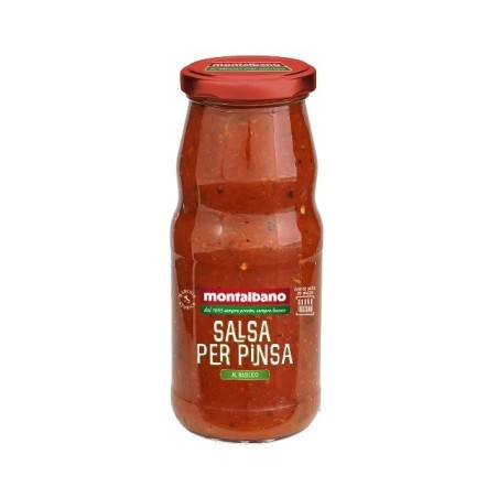MONTALBANO σάλτσα για πίτσα με βασιλικό 370ml