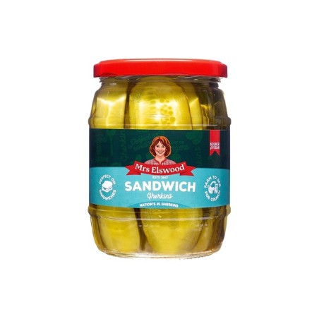 Mrs Elswood αγγουράκια τουρσί για sandwich 540gr