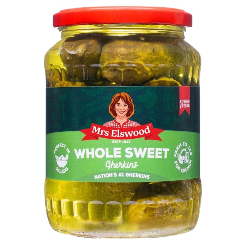 Mrs Elswood αγγουράκια τουρσί ολόκληρα  670gr