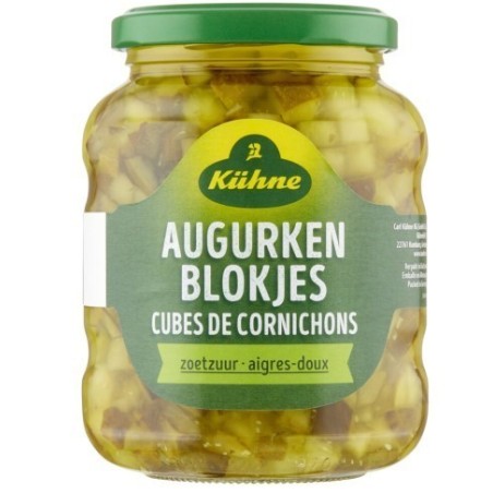 KUHNE κύβοι αγγουράκια τουρσί 330gr