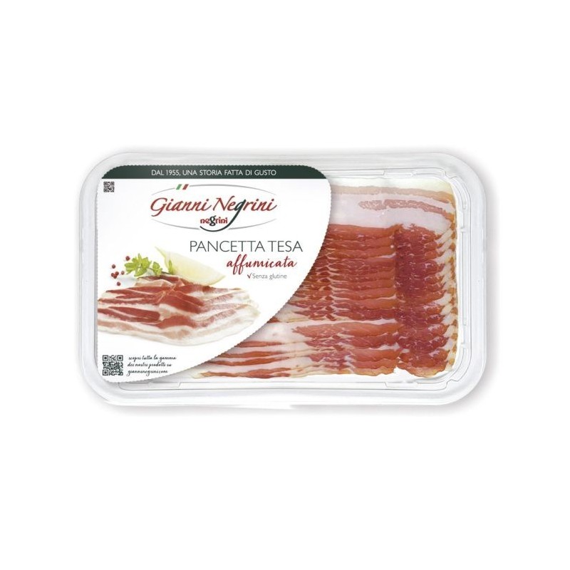 NEGRINI Pancetta Tesa Affumicata Affettata 80 gr