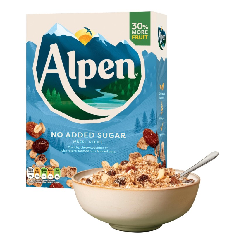 Alpen Muesli No Added Sugar 550gr