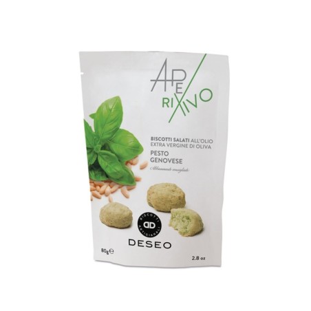 DESEO αλμυρά μπισκότα με πέστο και με έξτρα παρθένο ελαιόλαδο (ΧΩΡΙΣ ΑΥΓΑ)