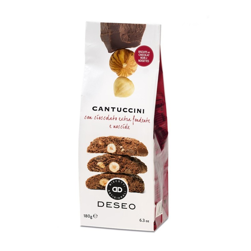 DESEO Cantuccini με Σοκολάτα & Φουντούκια 180g  σακουλάκι