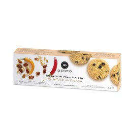 DESEO μπισκότα κουκουνάρι, σταφίδα και τσίλι  160gr