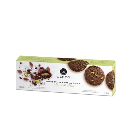 DESEO μπισκότα κακάο με φιστίκια Αιγίνης 160gr