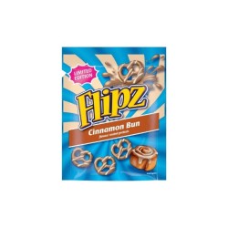 Flipz Pretzels Cinnamon Bun Flavour Coated Pretzel Snacks 90gr