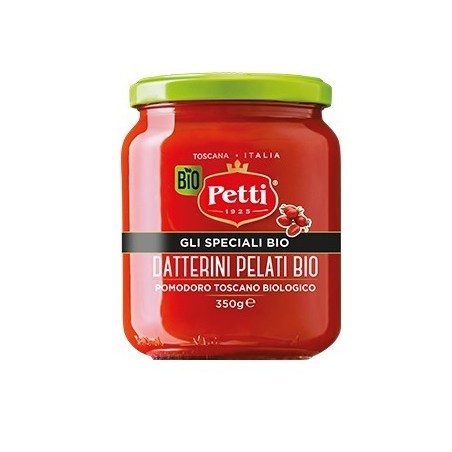 PETTI Βιολογικά Αποφλειωμένα Τοματάκια 350g