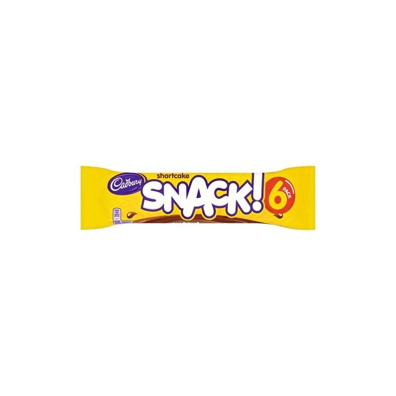 CADBURY  Snack Shortcake Chocolate Biscuit 6 Pack 120gr