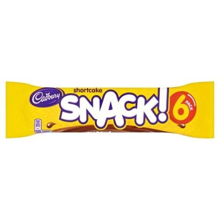 CADBURY  Snack Shortcake Chocolate Biscuit 6 Pack 120gr