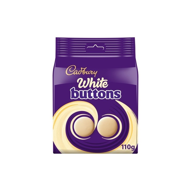 CADBURY Bag White Giant Buttons 110g