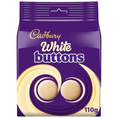 CADBURY Bag White Giant Buttons 110g