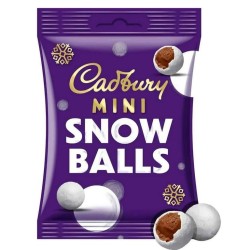 Cadbury Chocolate Mini Snowballs Bag 80g