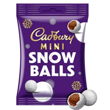 Cadbury Chocolate Mini Snowballs Bag 80g