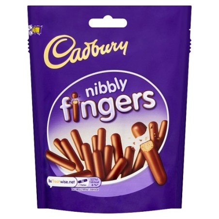 CADBURY Nibbly Chocolate Mini Fingers Biscuits 125g